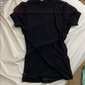 Black sheer top